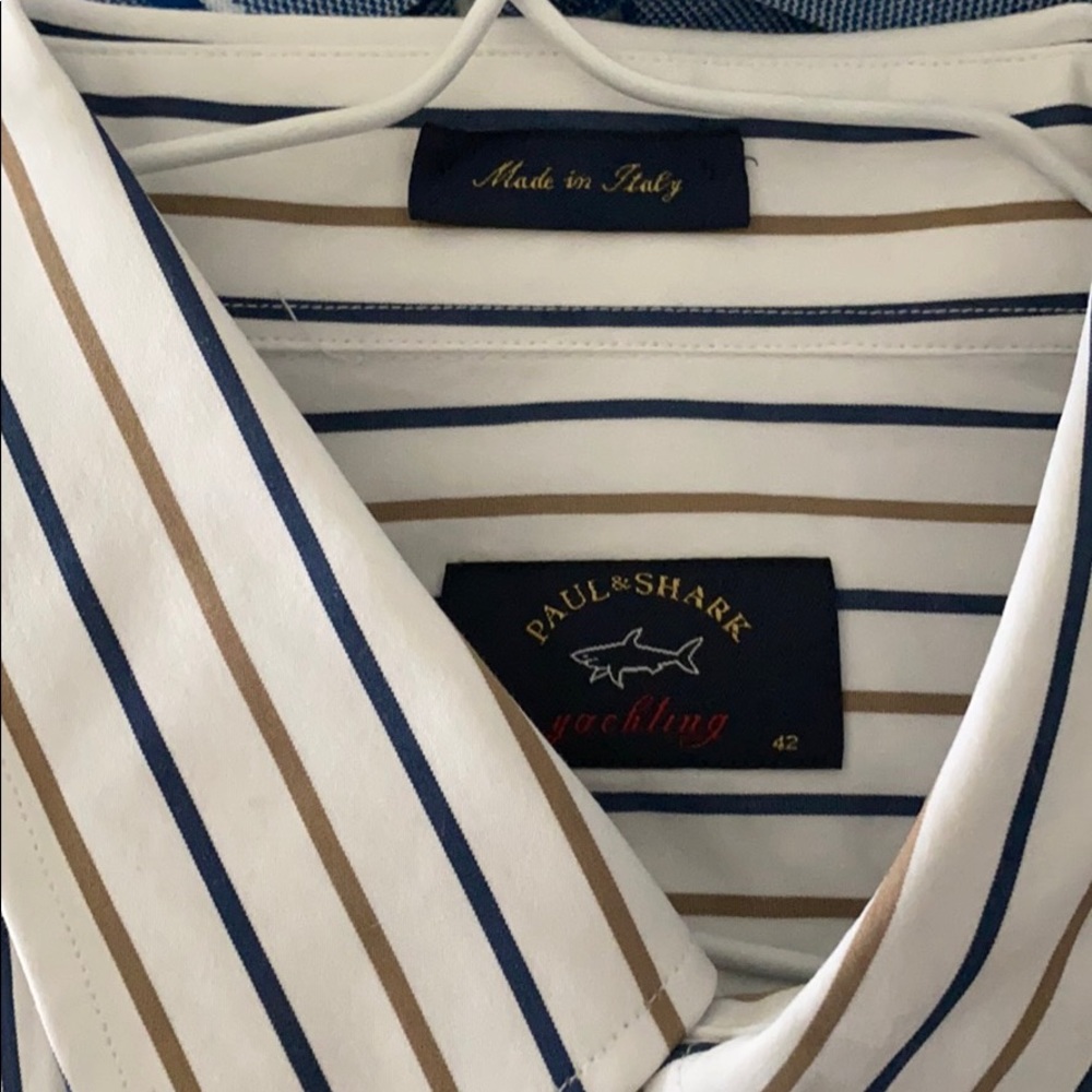 Paul and Shark xl striped casual shirt